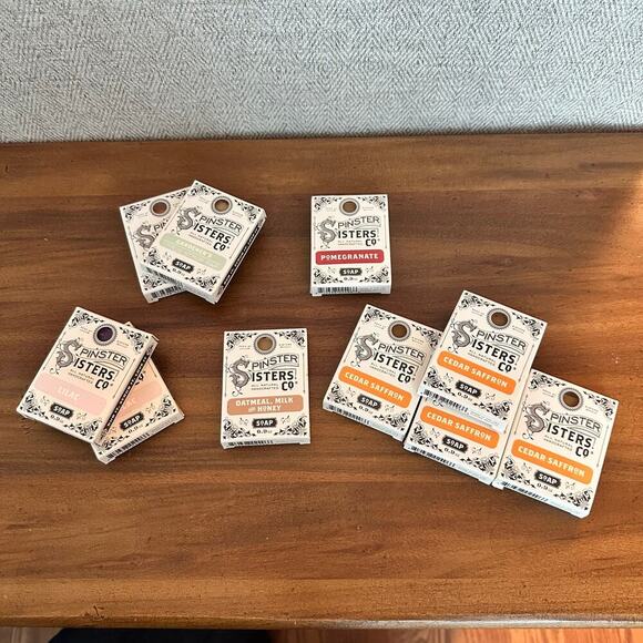 NIB 10-pk‎ Lot Spinster Sisters Co Moisturizing, Scent Variety Soap Bars  4.5 Oz - Picture 1 of 16